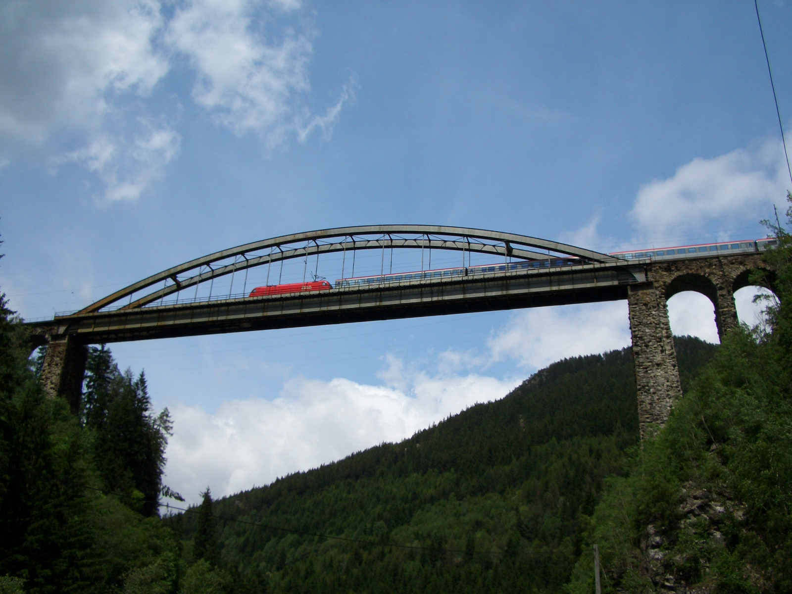 Die Trisannabrücke der Arlbergbahn 