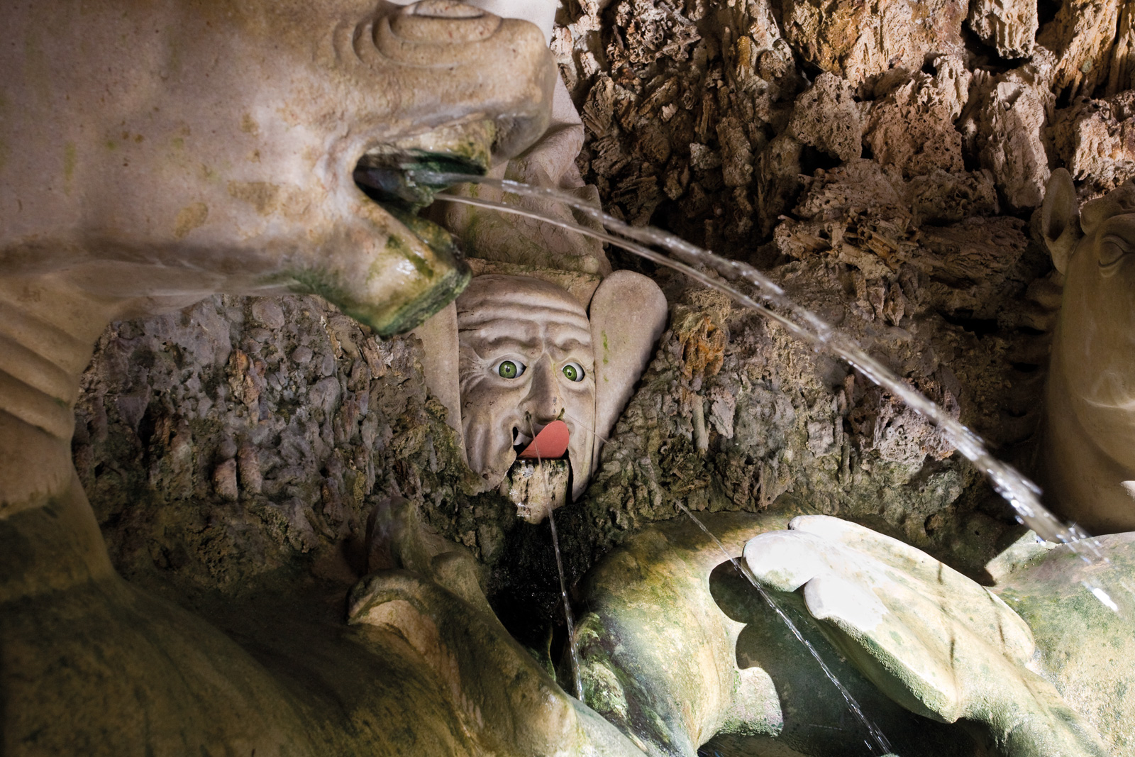 Die Brunnen in Hellbrunn sollten die Besucher überraschen undunterhalten. 
