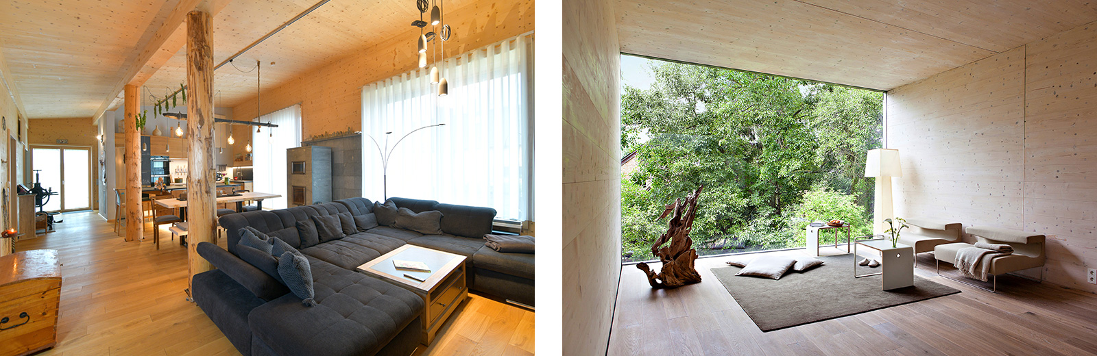Wohnen mit Holz – von gemütlich bis minimalistisch