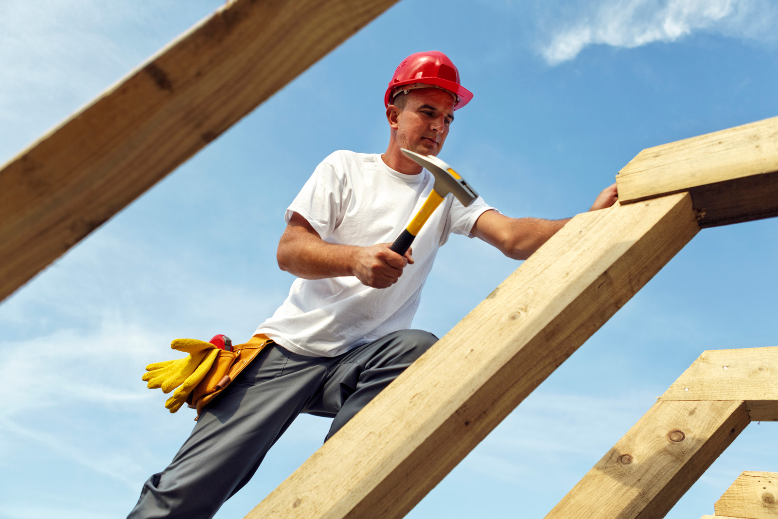 Holz wir besonders beim Bau von Dachstühle eongesetzt.