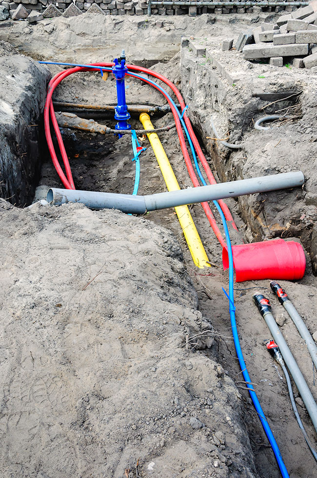 Keller, Kanalisation und Zuleitungen müssen separat beantragt und gebaut werden.
