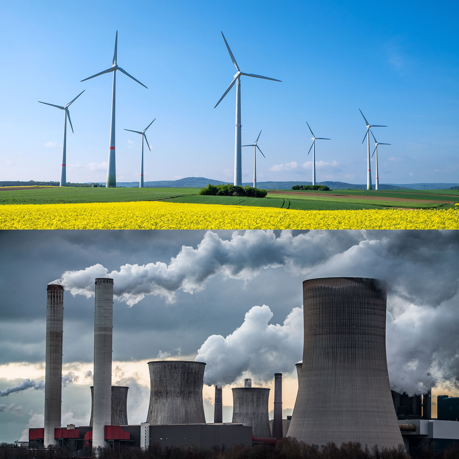 Auf die Technologie von morgen setzen: Windenergie statt Kohle-Verfeuerung