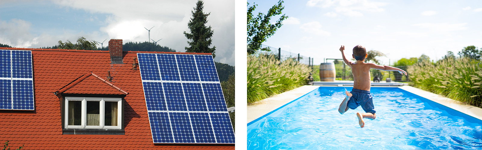 Zusatzleistungen: Mitversicherung von Photovoltaikanlagen, Schwimmbecken