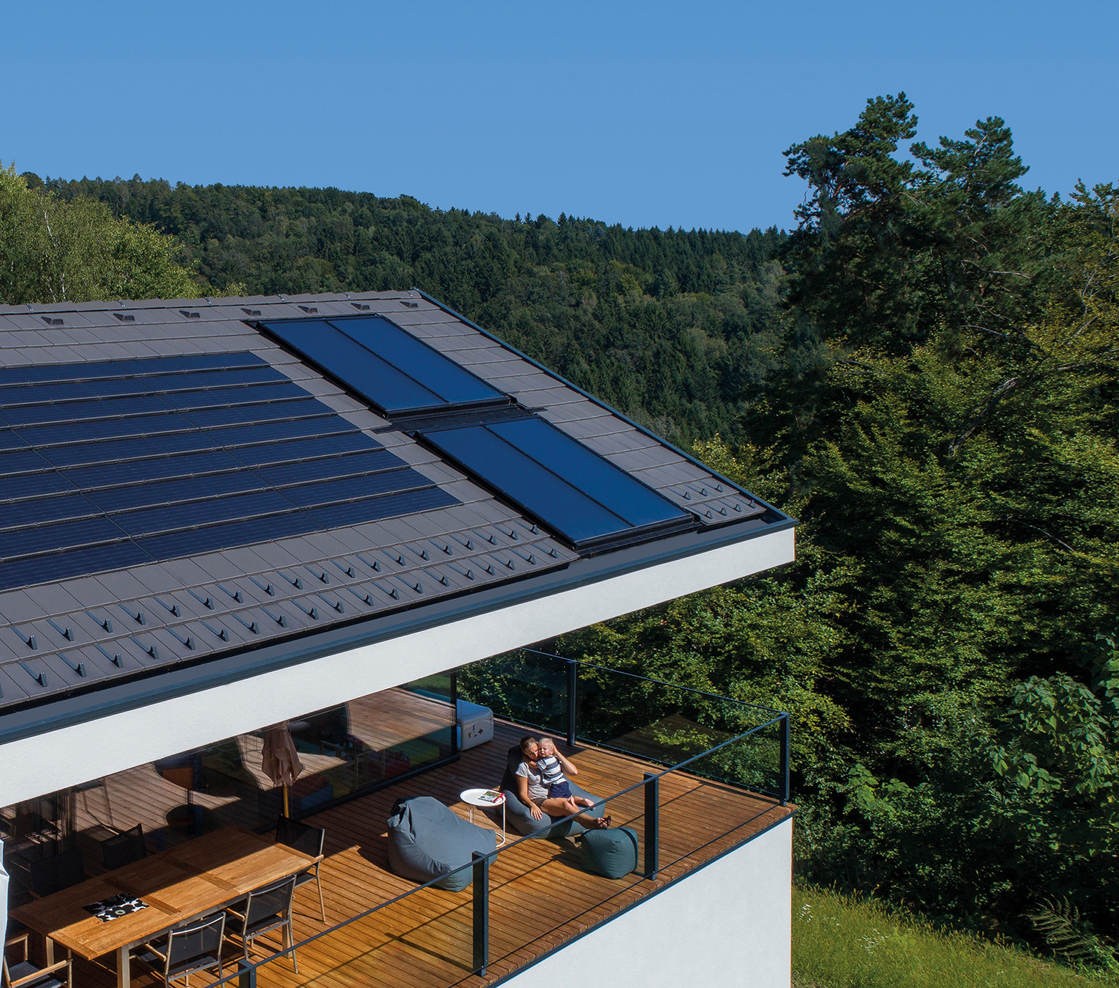 Photovoltaik-Aufdachanlage in Mittelbach-Vasoldsberg