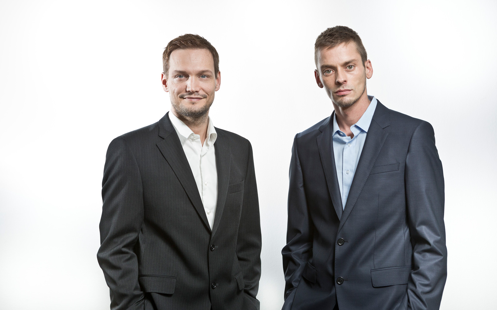 Ubimet-Firmengründer Michael Fassnauer und Manfred Spatzierer